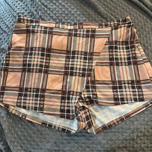 Shein plaid skort